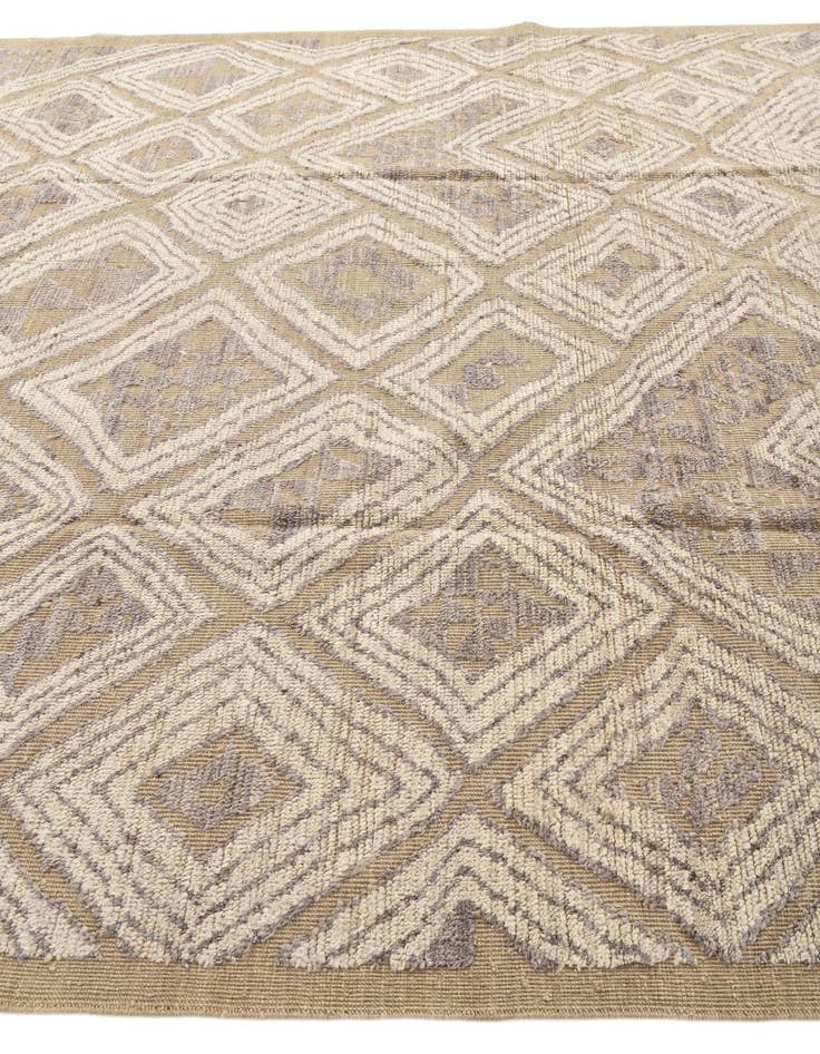 Detail image of 9' 1 x 12' 6  Hand Knotted Oushak Wool Rug