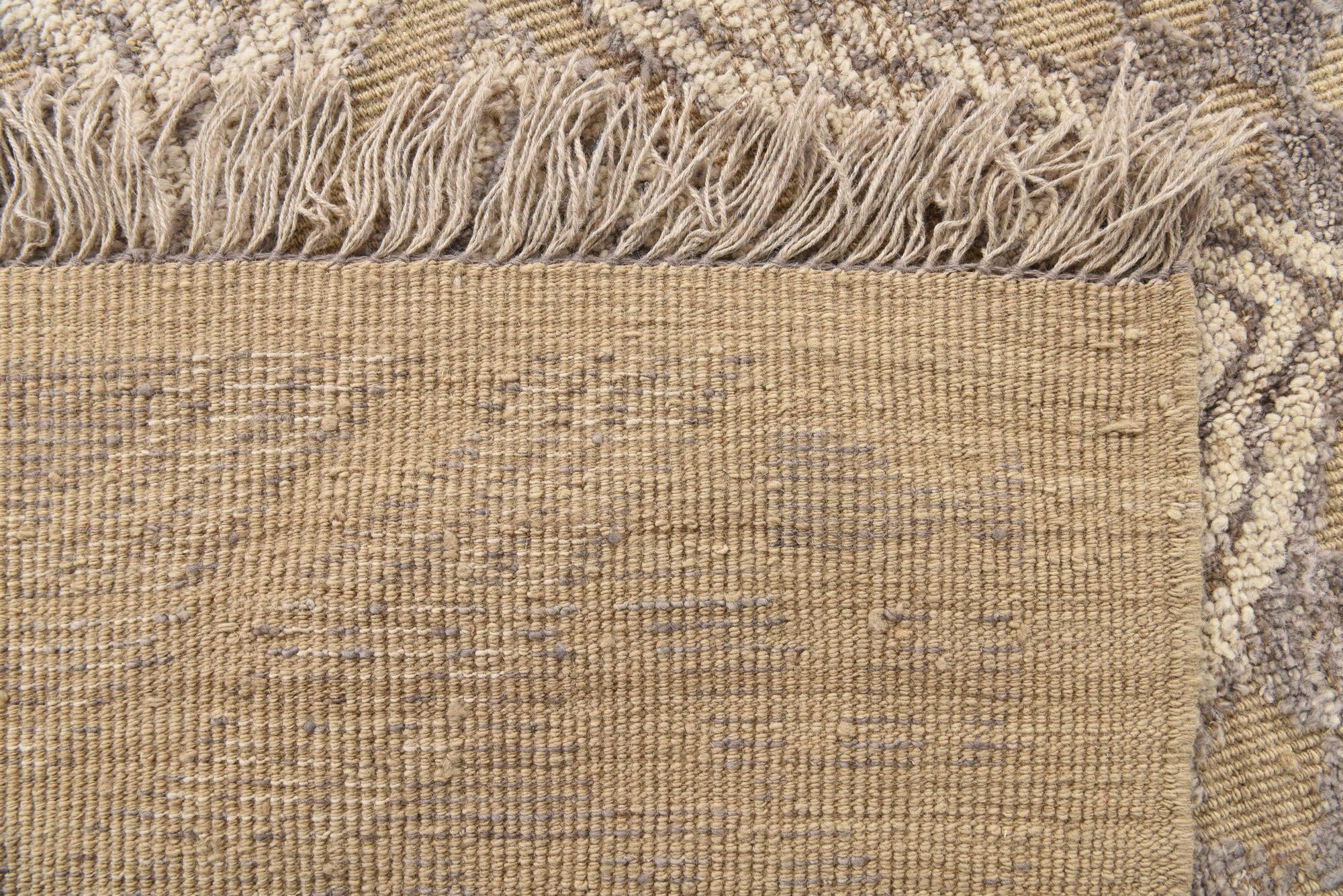 9' 1 x 12' 6 Hand Knotted Oushak Wool Rug