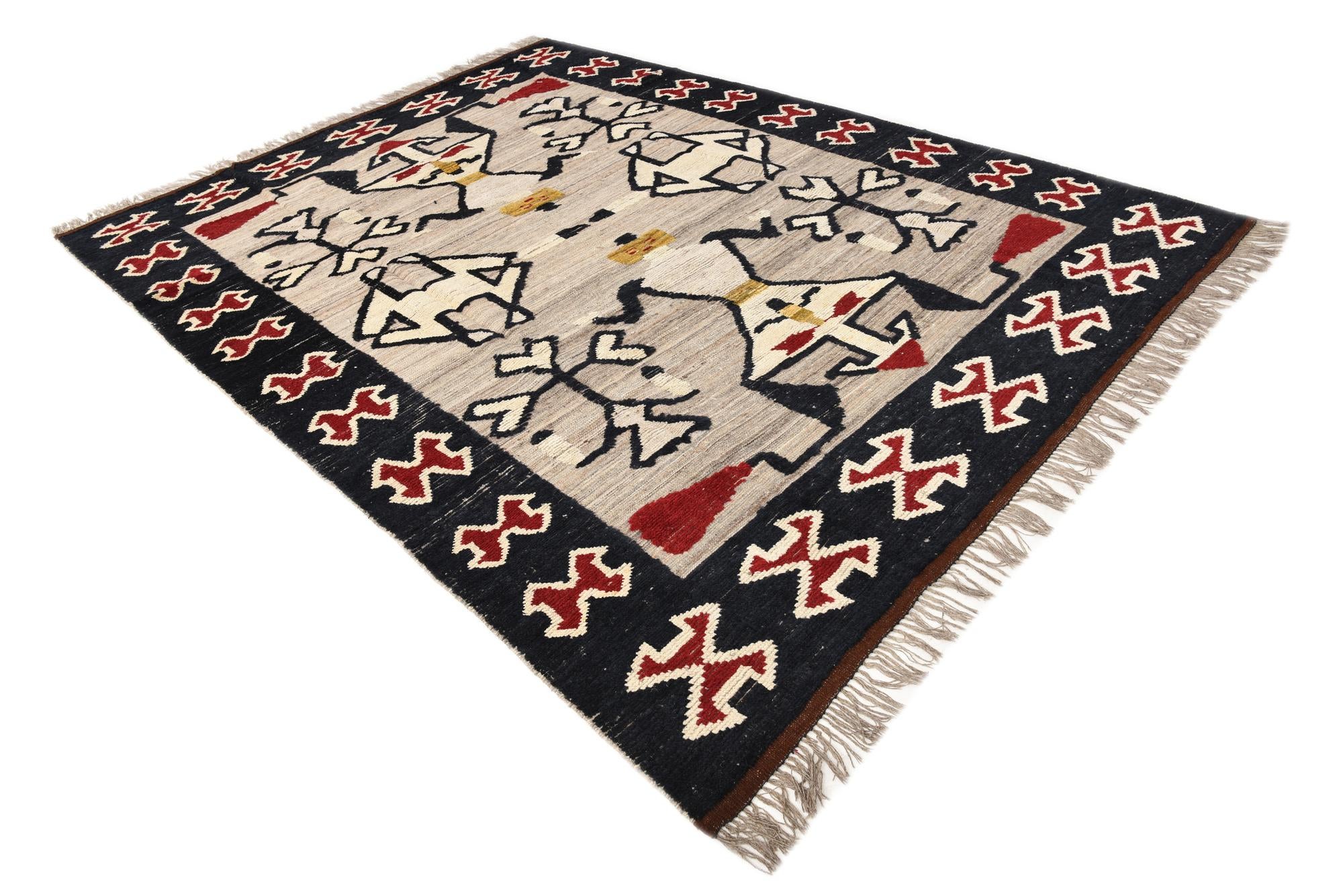 7' 9 x 10' 5 Hand Knotted Oushak Wool Rug