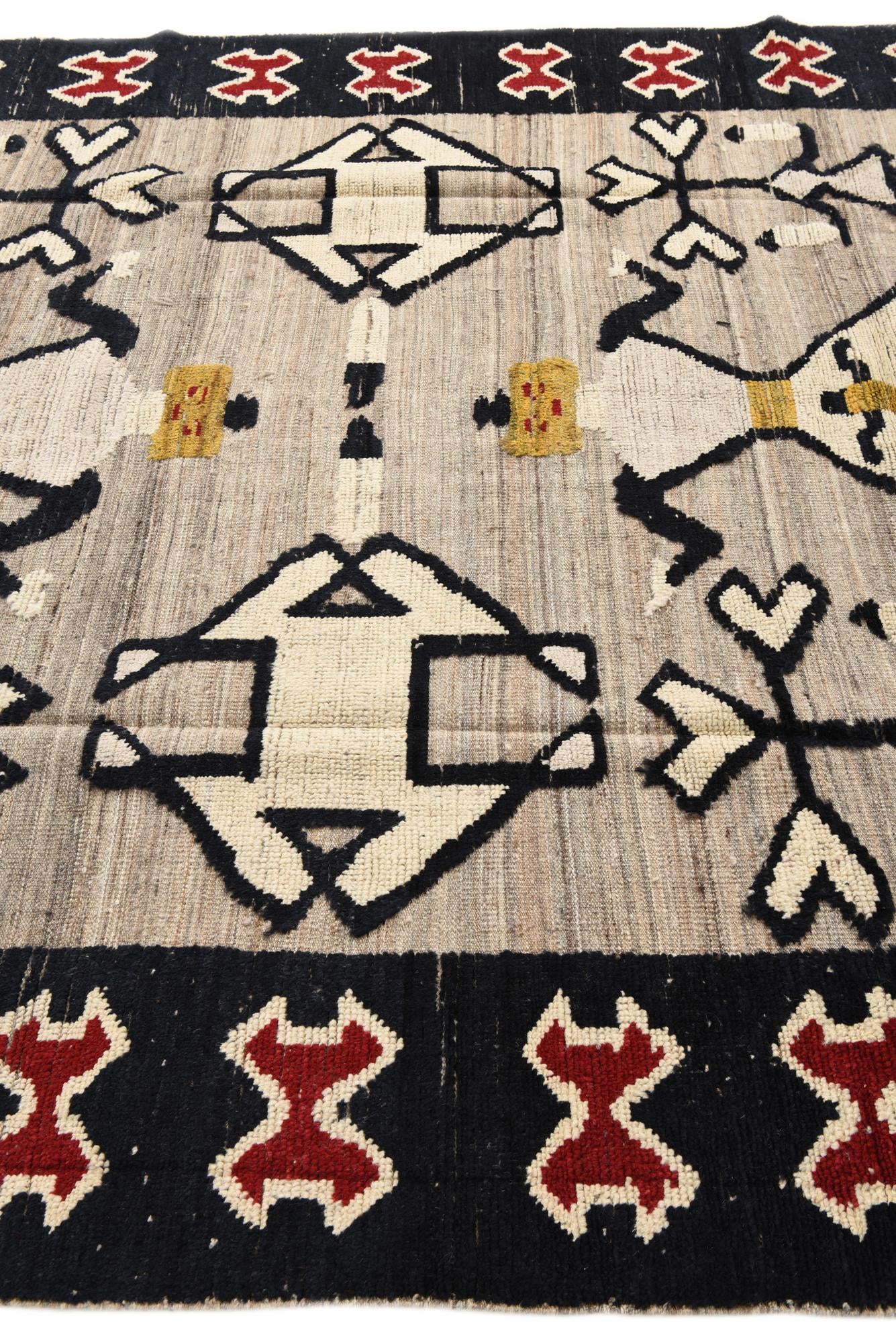 7' 9 x 10' 5 Hand Knotted Oushak Wool Rug