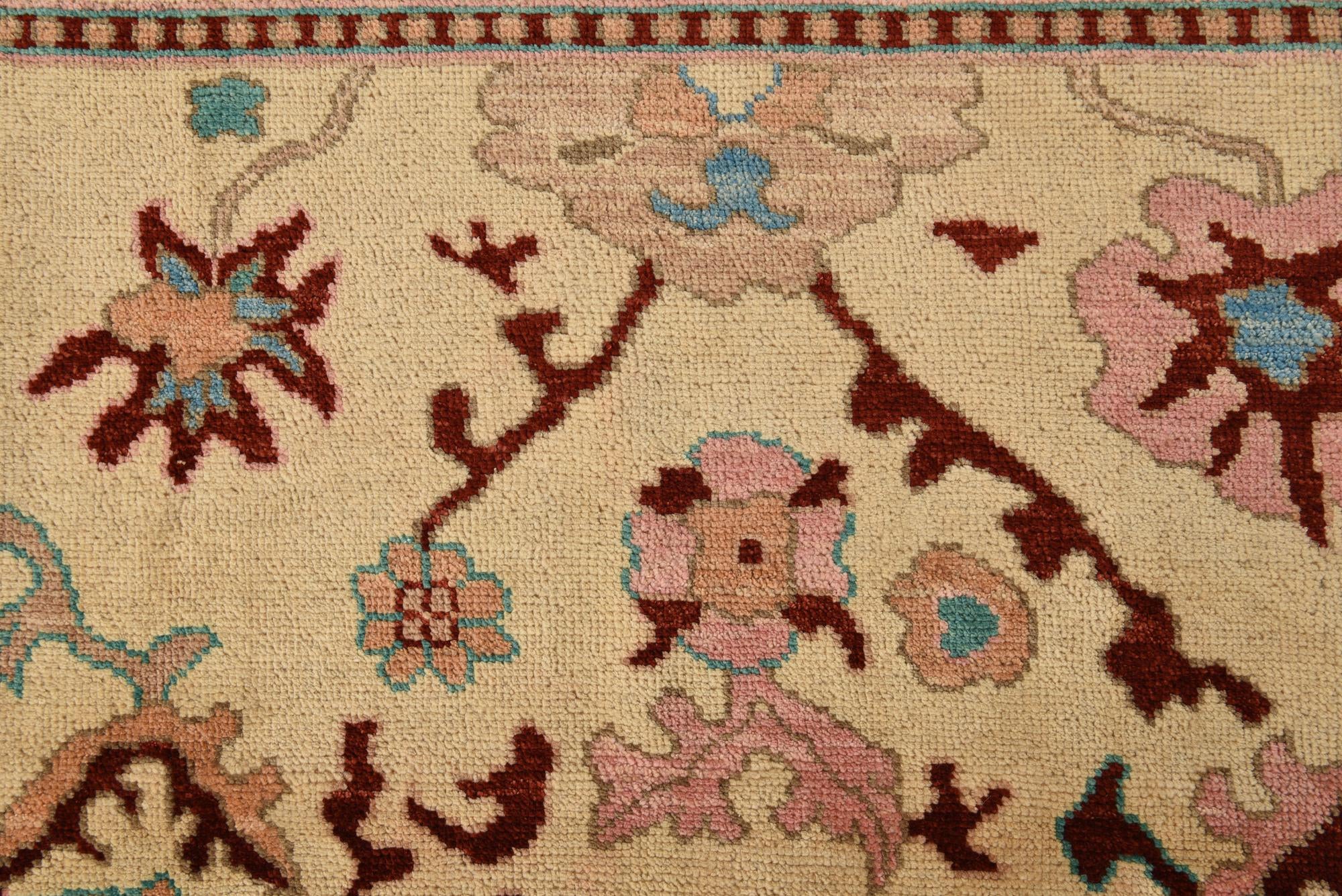 285cm x 375cm Hand Knotted Oushak Wool Rug