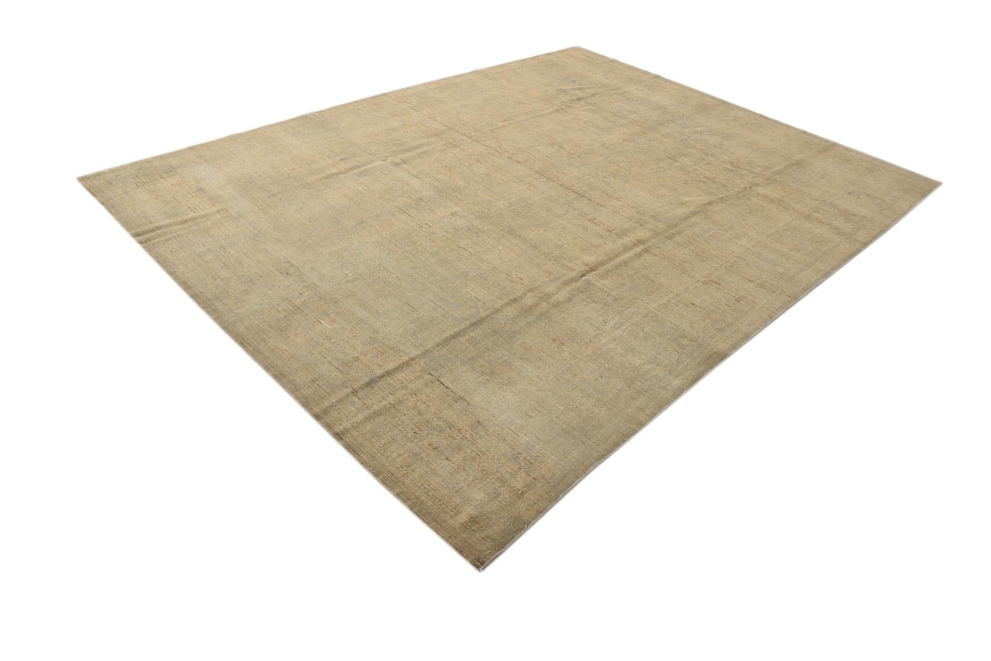 7' 10 x 10' 4 Hand Knotted Oushak Wool Rug