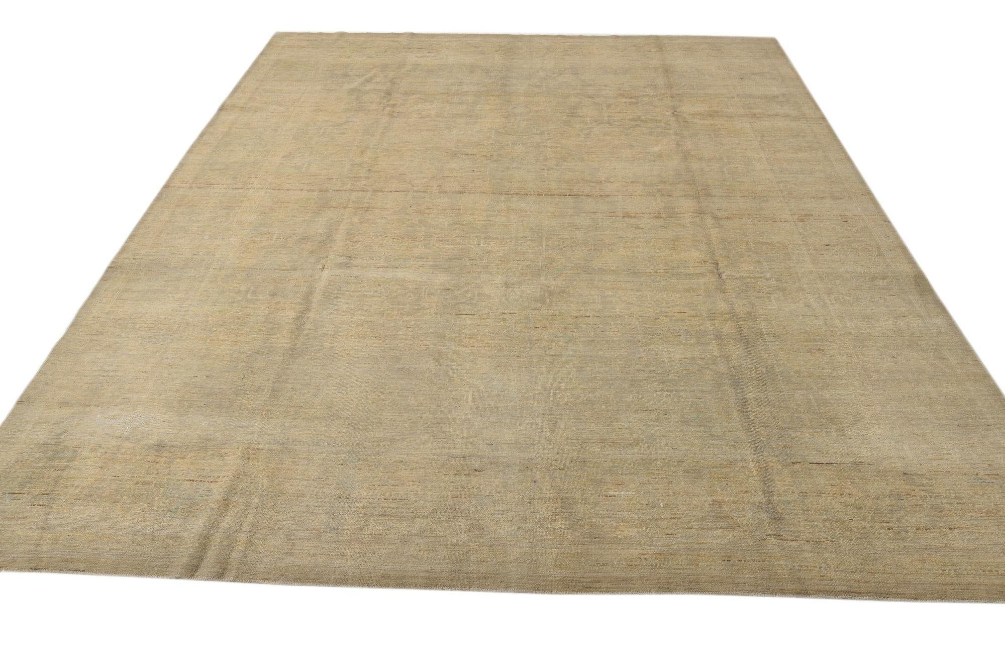 7' 10 x 10' 4 Hand Knotted Oushak Wool Rug