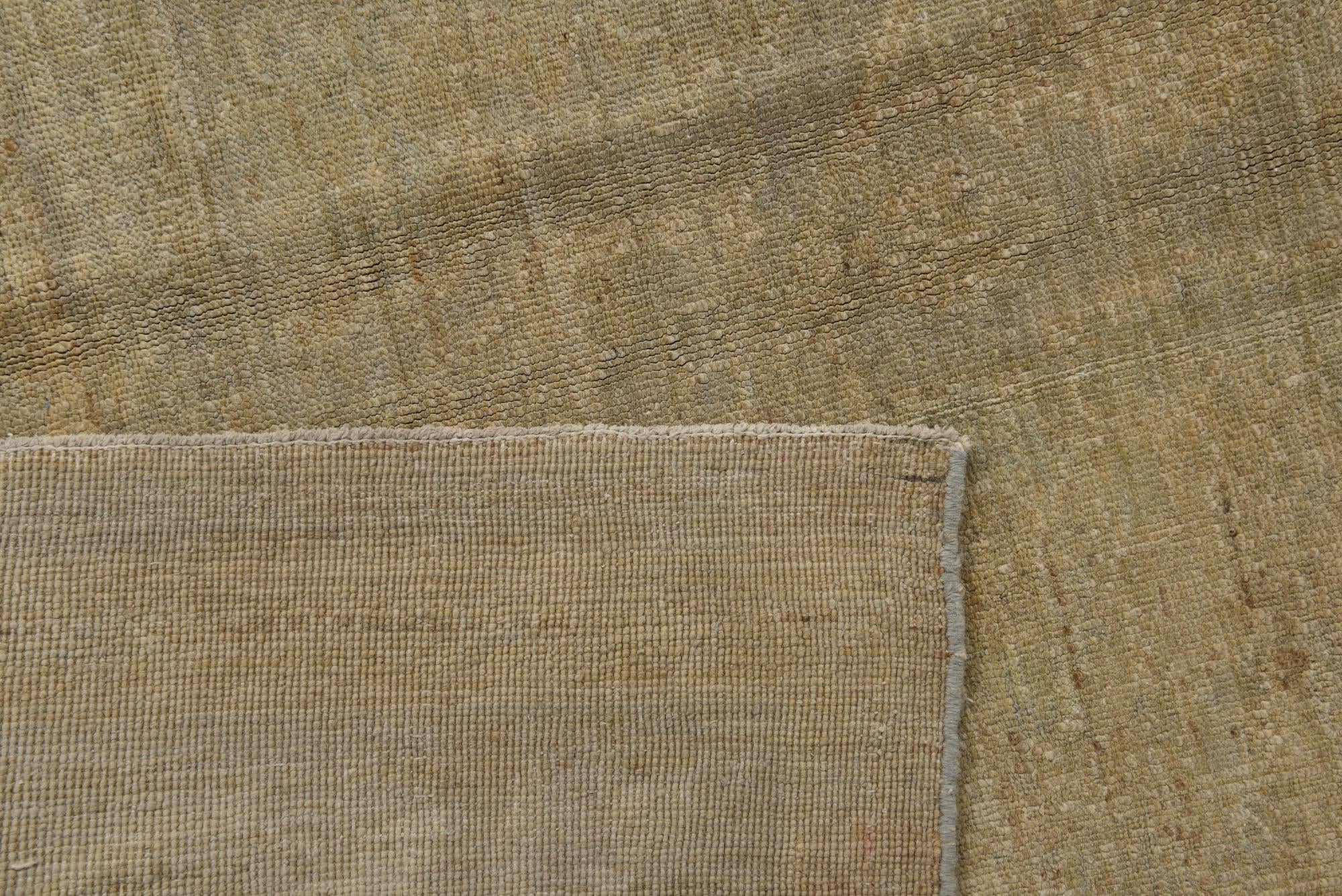 7' 10 x 10' 4 Hand Knotted Oushak Wool Rug