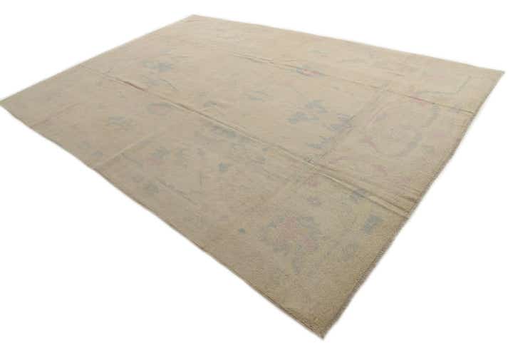 9' 9 x 14' Hand Knotted Oushak Wool Rug
