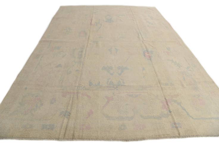 Detail image of 9' 9 x 14' Hand Knotted Oushak Wool Rug