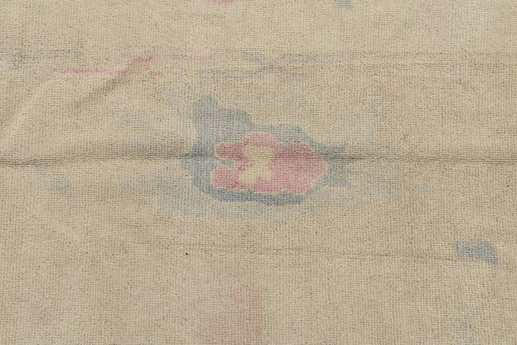 Detail image of 9' 9 x 14' Hand Knotted Oushak Wool Rug