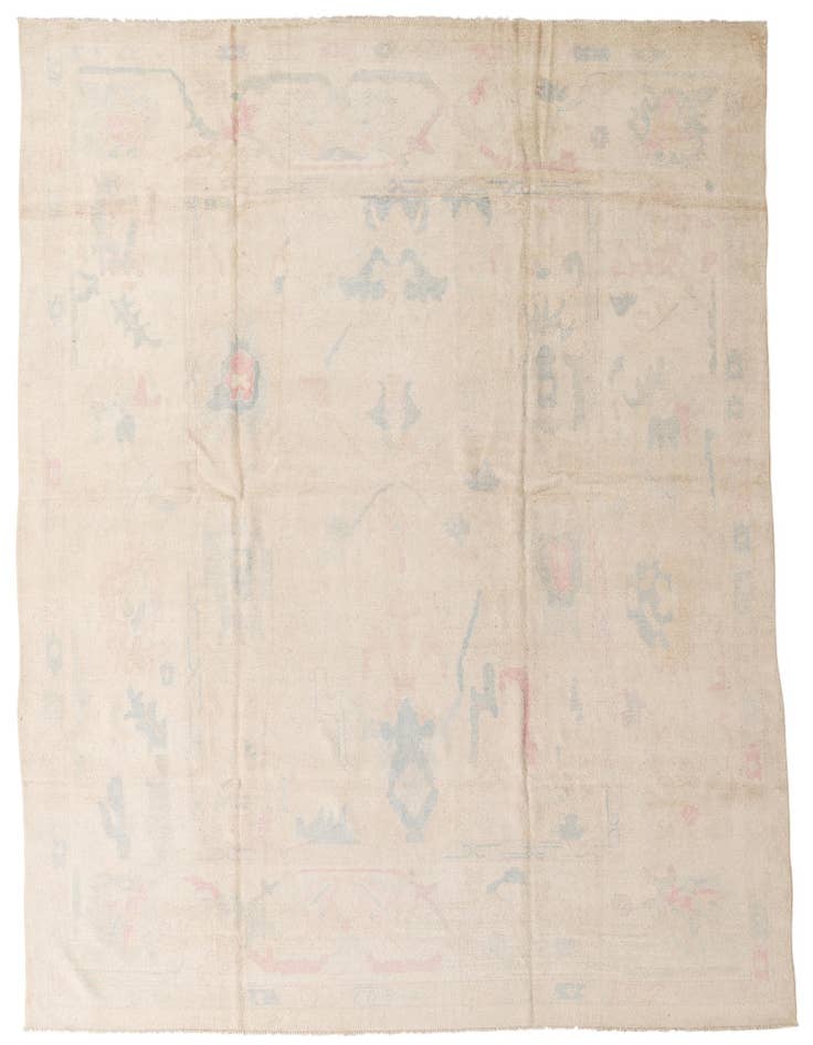 Detail image of 9' 9 x 14' Hand Knotted Oushak Wool Rug