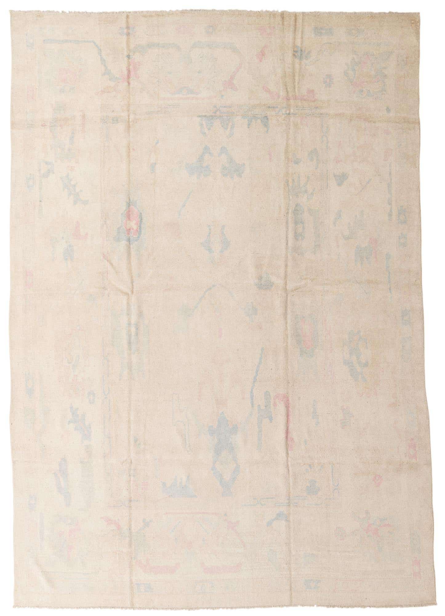 9' 9 x 14' Hand Knotted Oushak Wool Rug