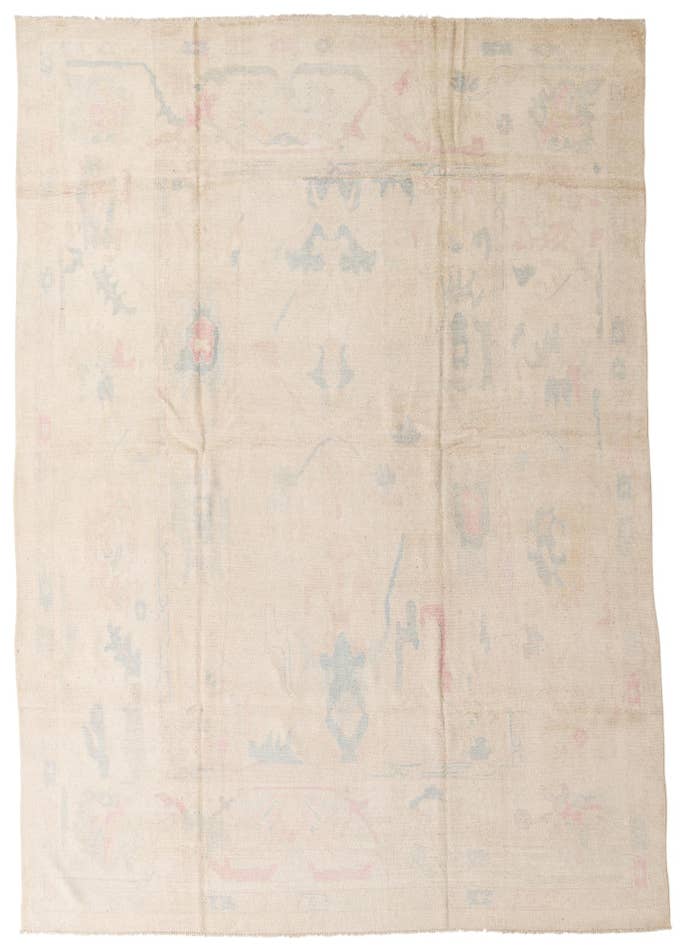 Detail image of 9' 9 x 14' Hand Knotted Oushak Wool Rug