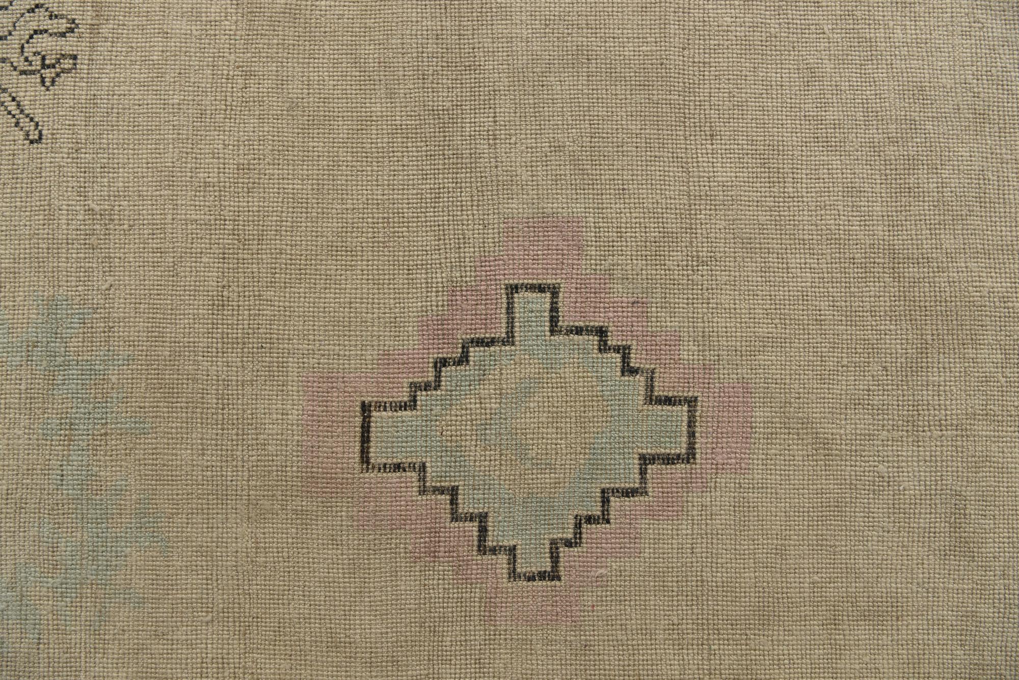 9' 5 x 11' 5 Hand Knotted Oushak Wool Rug