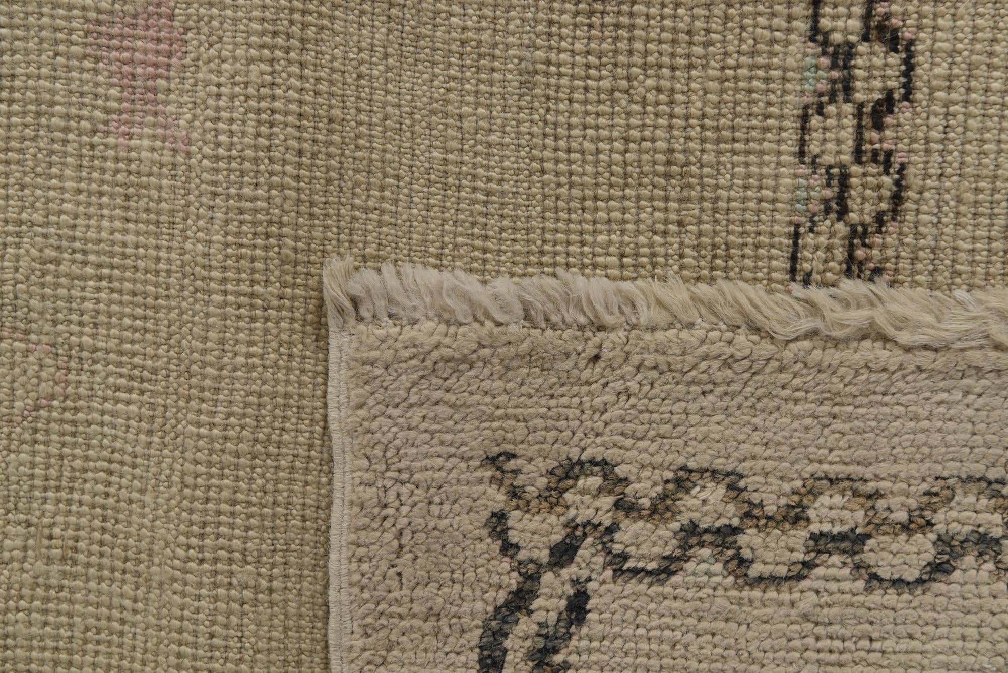 9' 5 x 11' 5 Hand Knotted Oushak Wool Rug