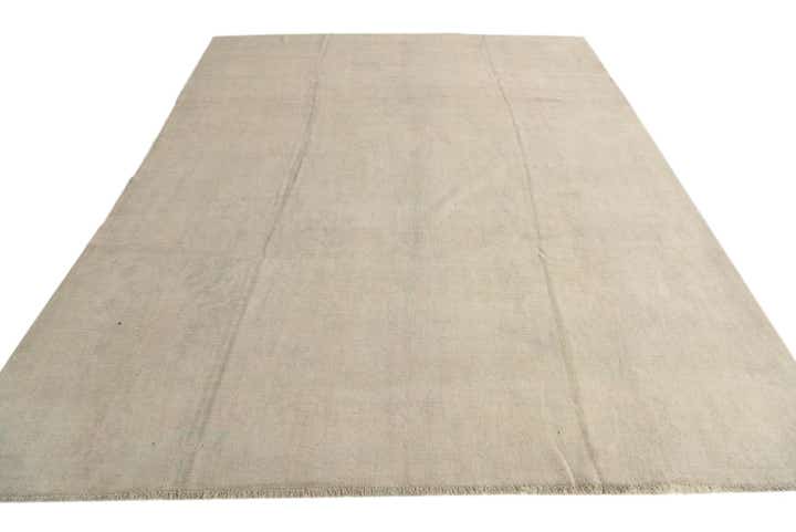 8' 7 x 10' 10 Hand Knotted Oushak Wool Rug
