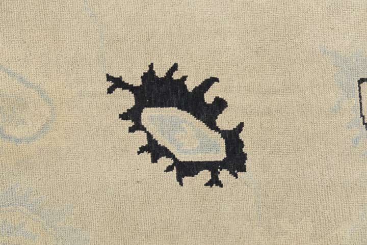 8' 10 x 12' Hand Knotted Oushak Wool Rug