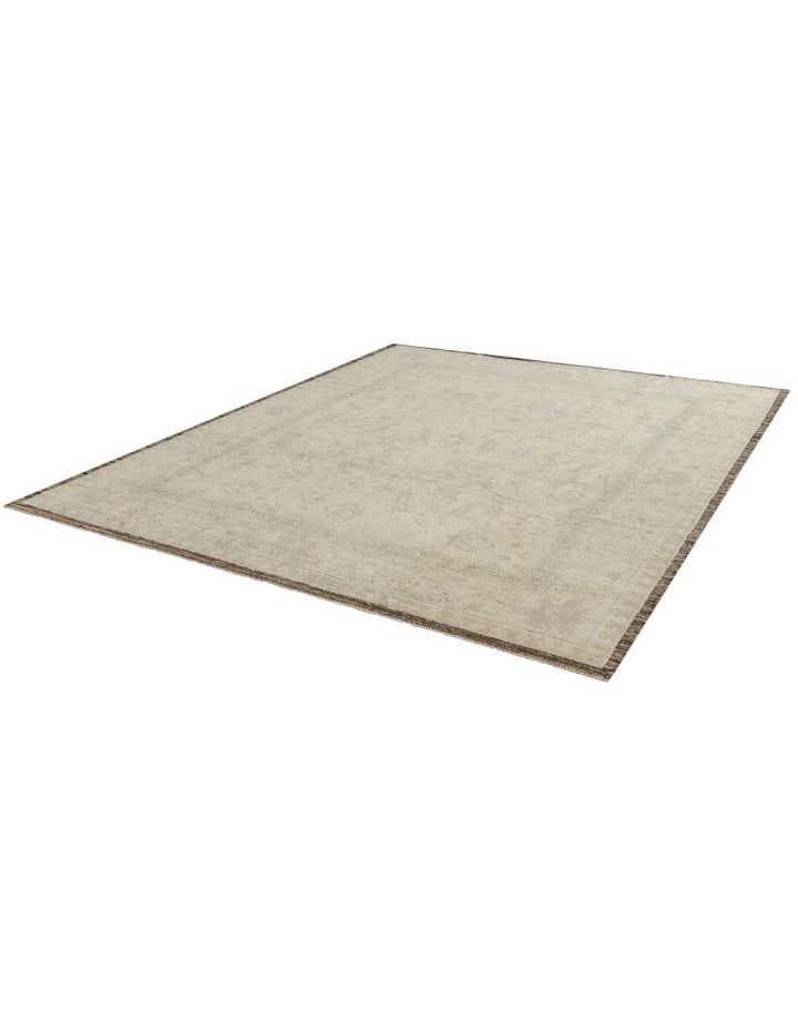 8' 4 x 9' 10 Hand Knotted Oushak Wool Rug