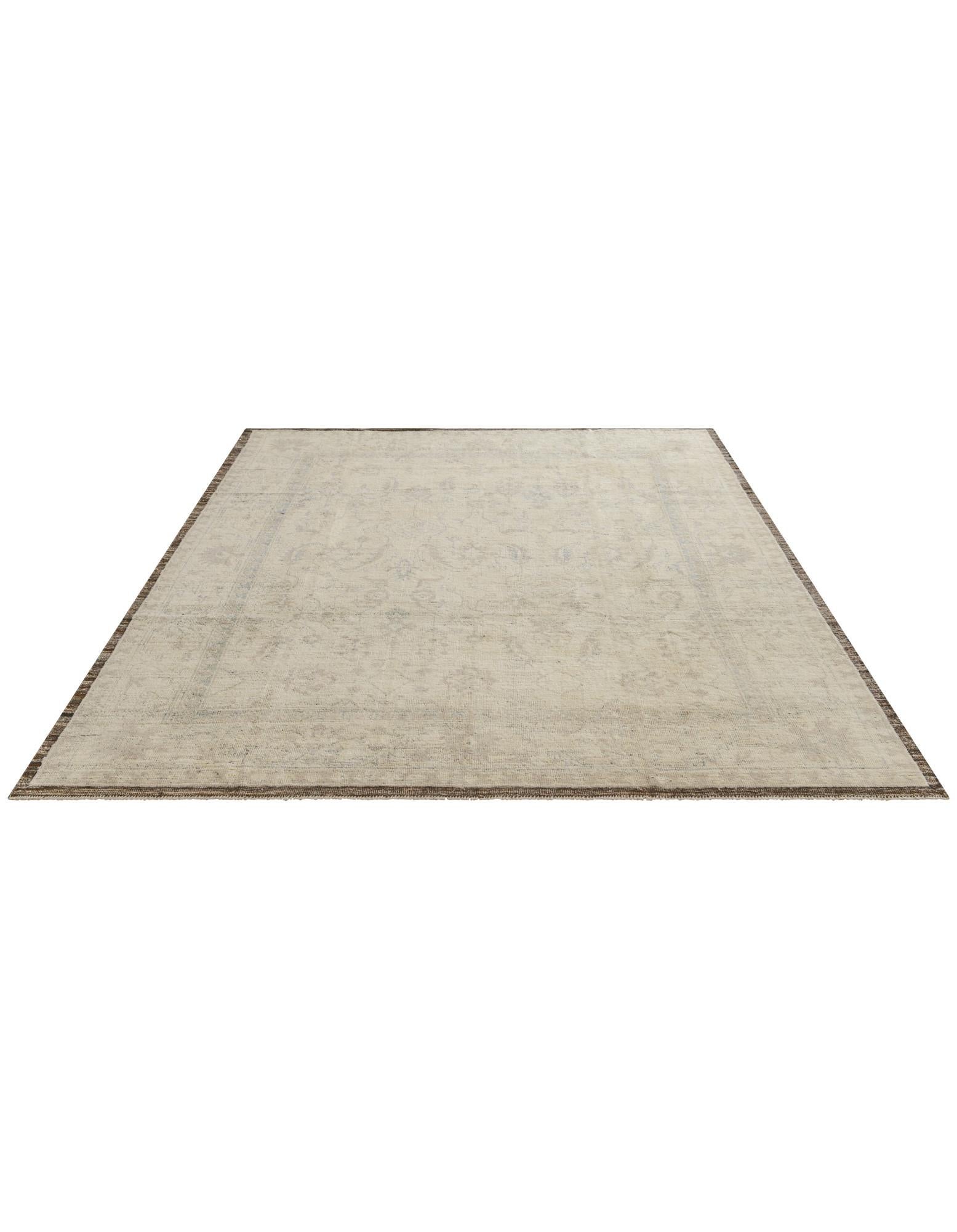 8' 4 x 9' 10 Hand Knotted Oushak Wool Rug