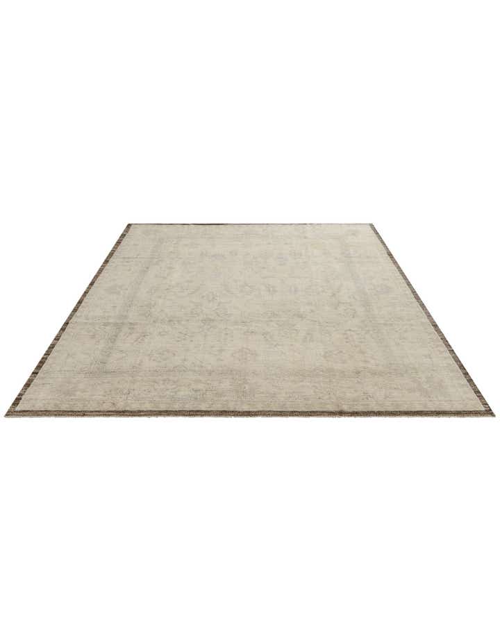 8' 4 x 9' 10 Hand Knotted Oushak Wool Rug