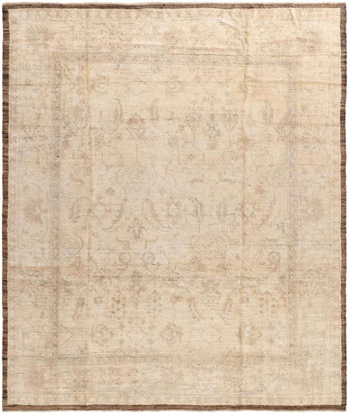 8' 4 x 9' 10 Hand Knotted Oushak Wool Rug