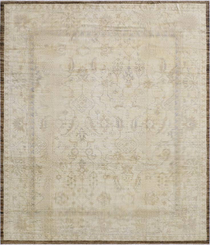 Detail image of 8' 4 x 9' 10 Hand Knotted Oushak Wool Rug