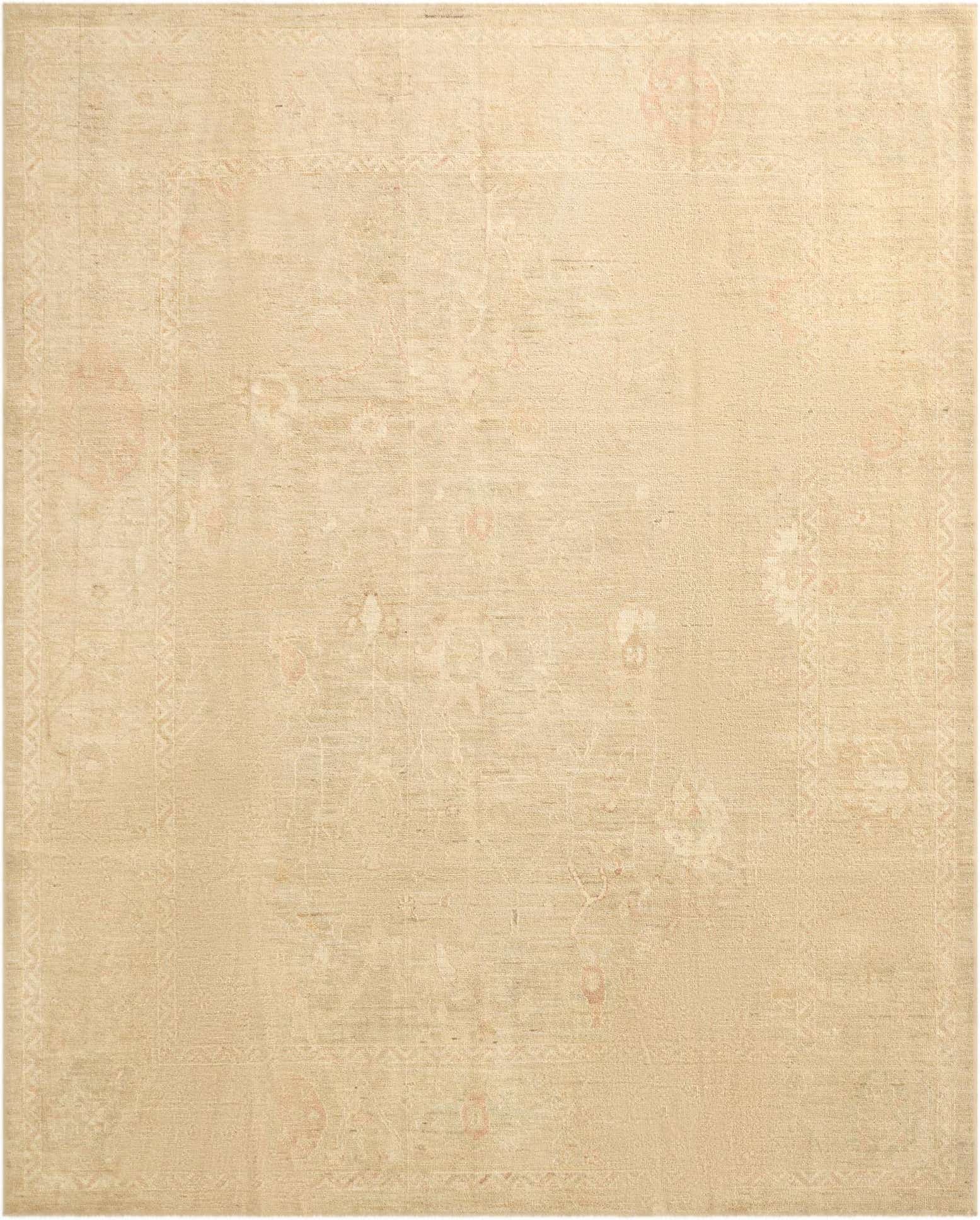 8' x 9' 10 Hand Knotted Oushak Wool Rug