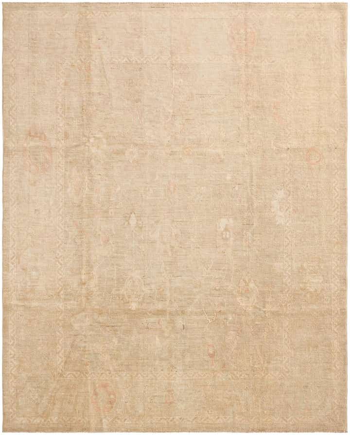 8' x 9' 10 Hand Knotted Oushak Wool Rug