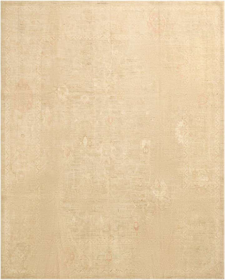 8' x 9' 10 Hand Knotted Oushak Wool Rug