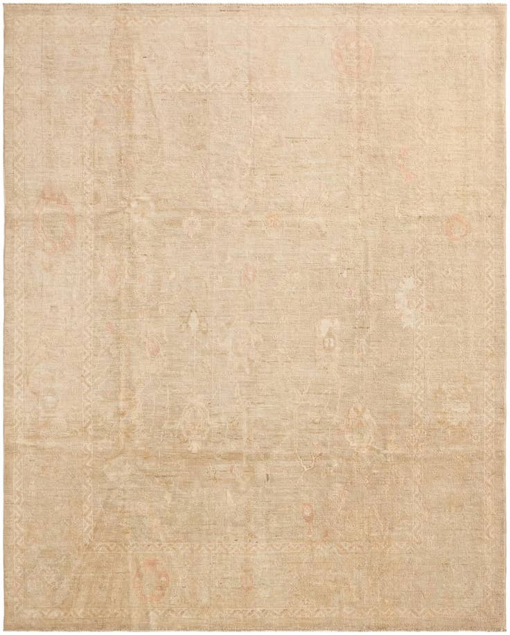 Detail image of 8' x 9' 10 Hand Knotted Oushak Wool Rug