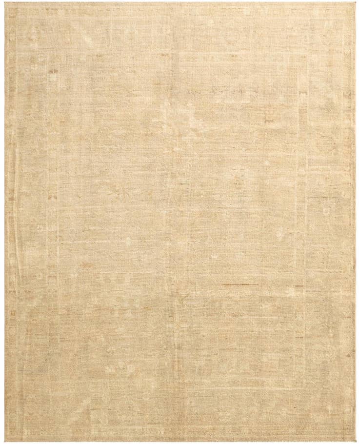 Detail image of 7' 9 x 9' 8 Hand Knotted Oushak Wool Rug