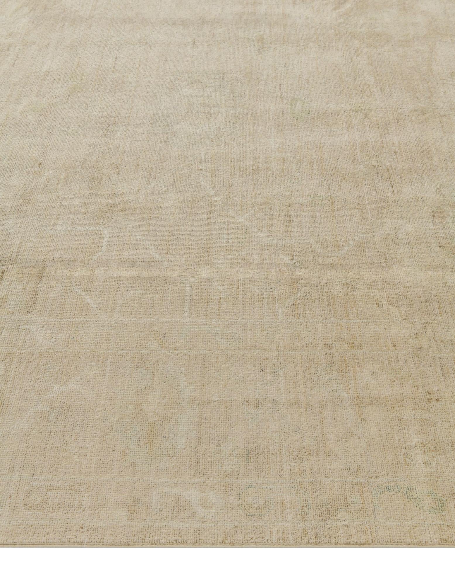 8' 3 x 10' Hand Knotted Oushak Wool Rug