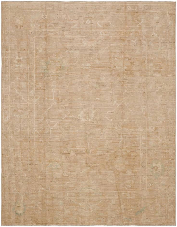 Detail image of 8' 3 x 10' Hand Knotted Oushak Wool Rug