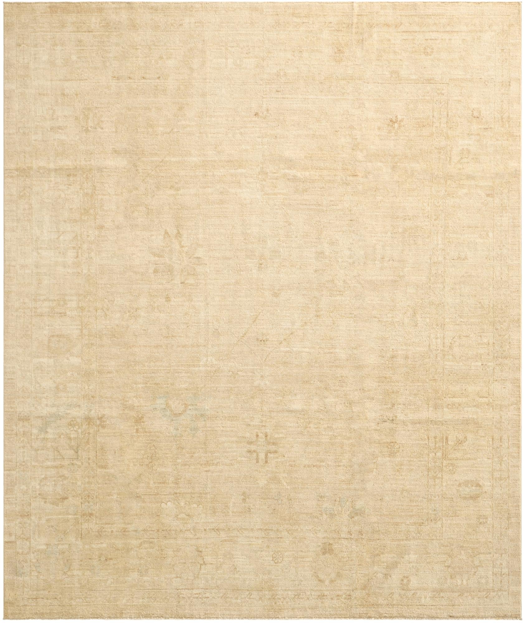 8' 2 x 9' 7 Hand Knotted Oushak Wool Rug