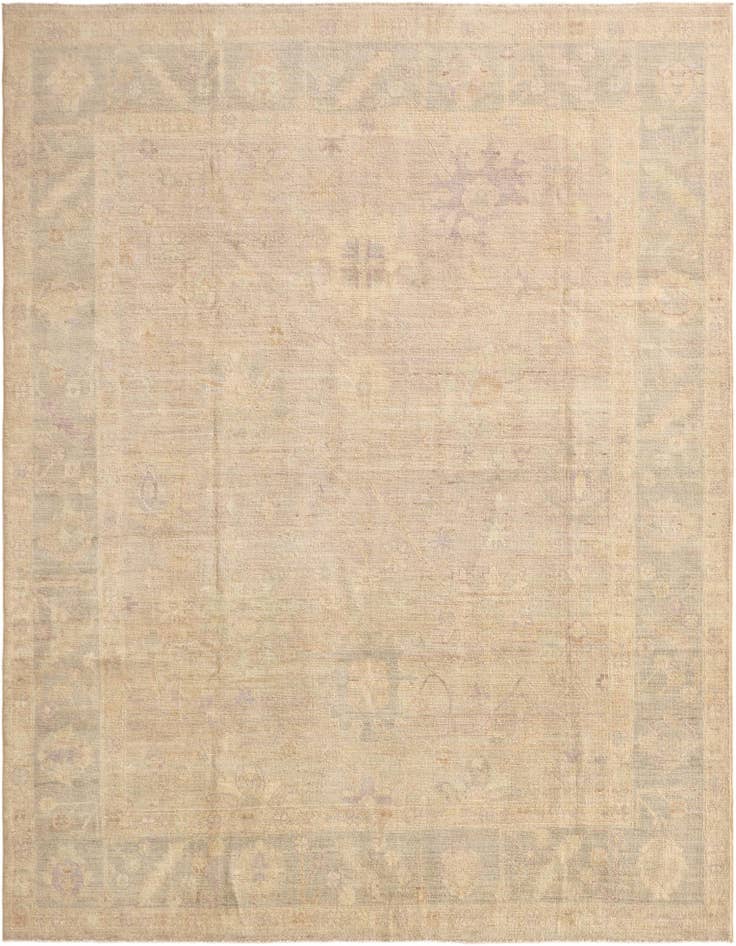 Detail image of 7' 8 x 10' Hand Knotted Oushak Wool Rug