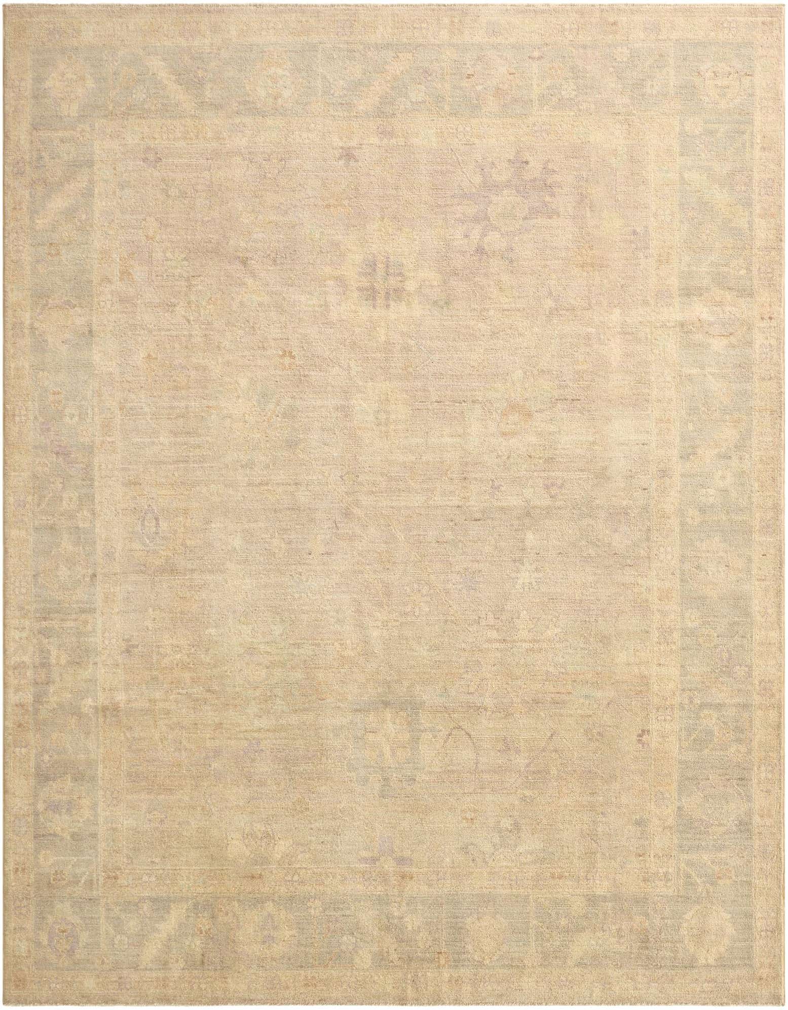 7' 8 x 10' Hand Knotted Oushak Wool Rug