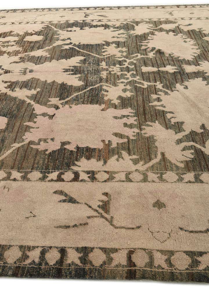 11' 9 x 15' 2 Hand Knotted Oushak Wool Rug