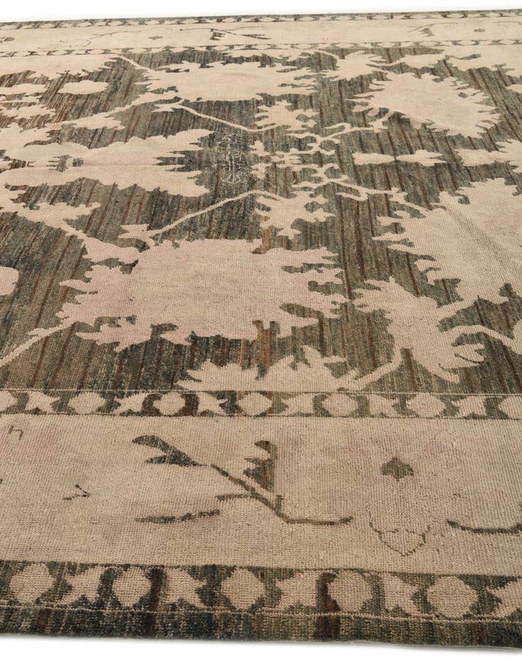Detail image of 11' 9 x 15' 2 Hand Knotted Oushak Wool Rug