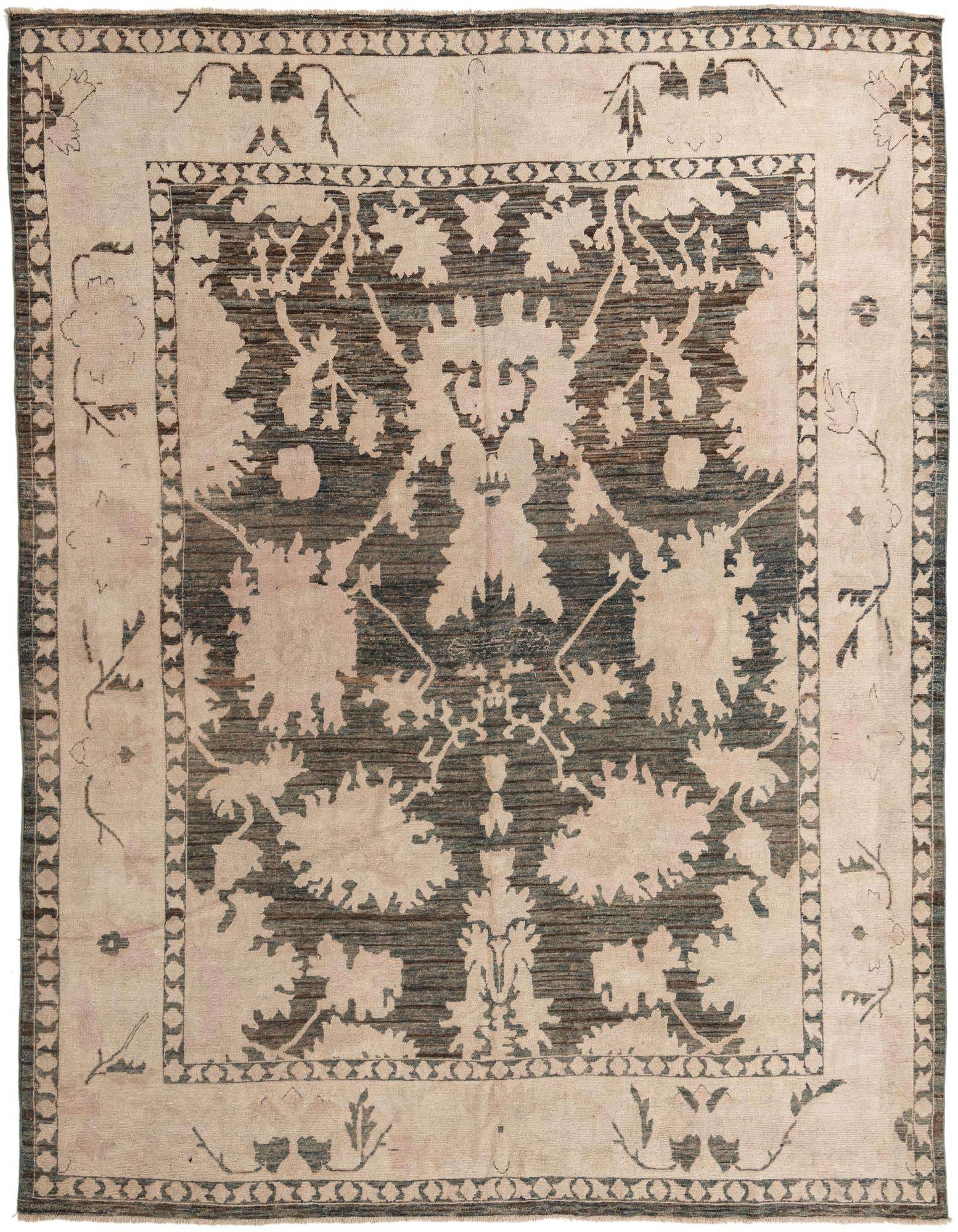 11' 9 x 15' 2 Hand Knotted Oushak Wool Rug