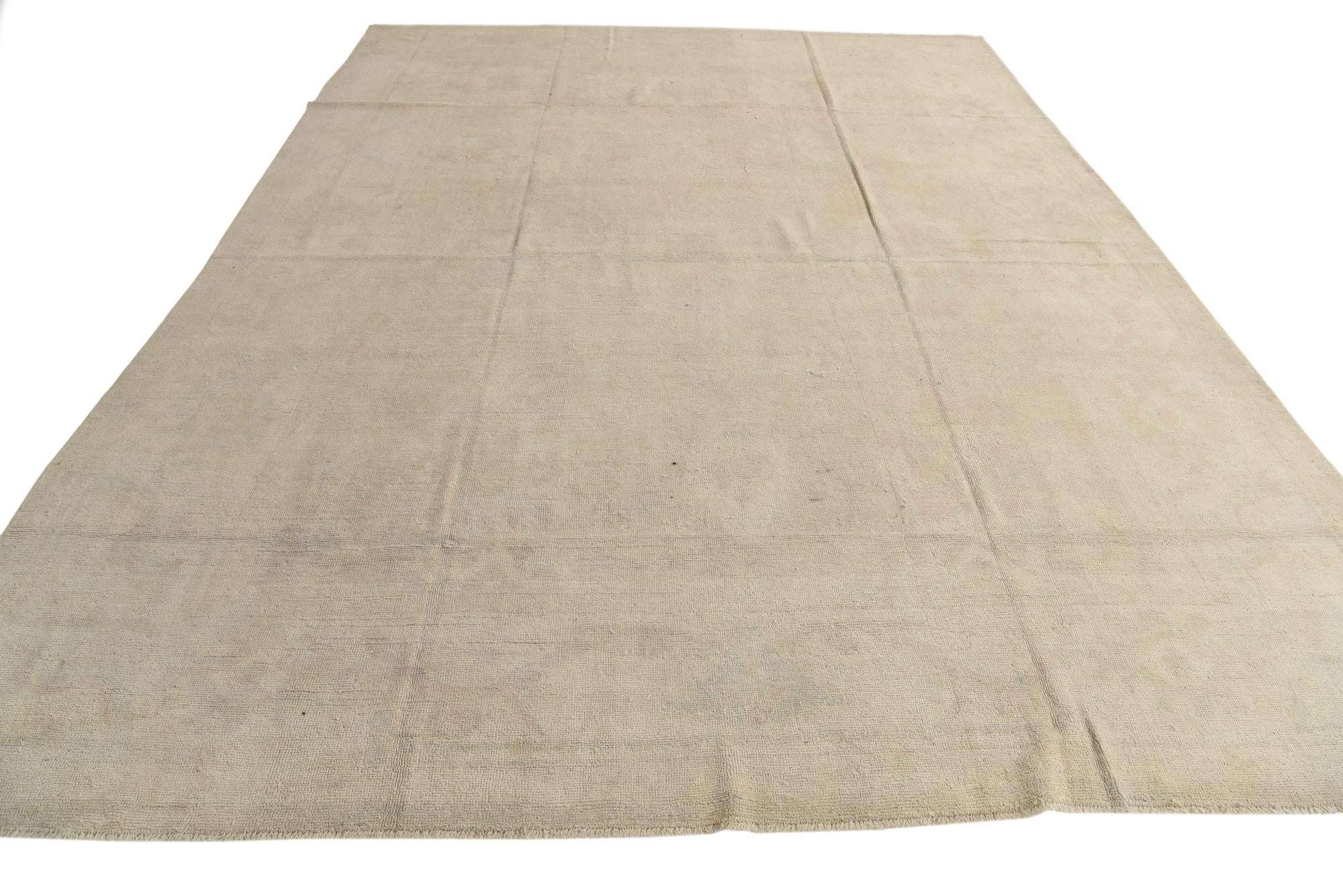 9' 10 x 13' Hand Knotted Oushak Wool Rug