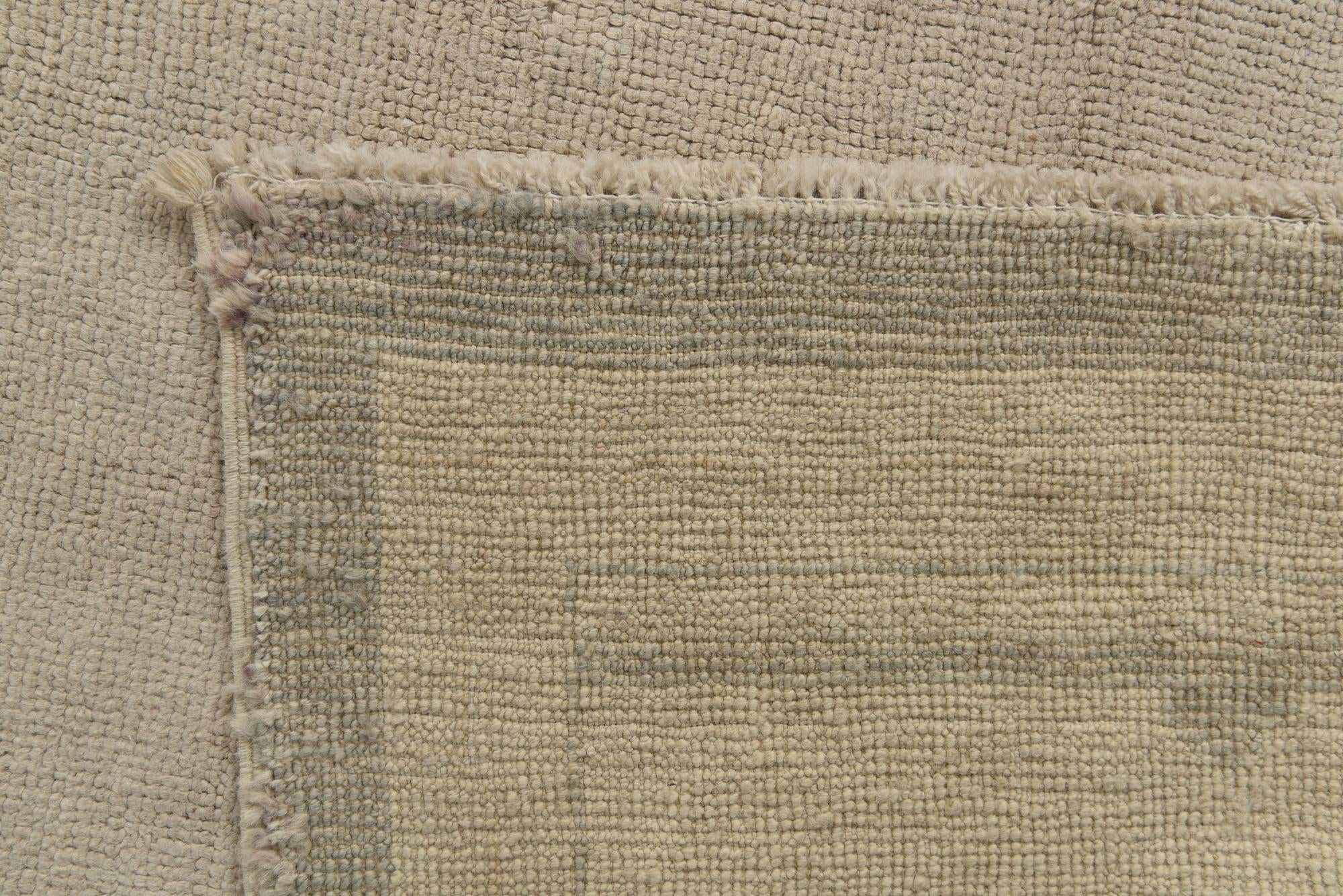 9' 10 x 13' Hand Knotted Oushak Wool Rug