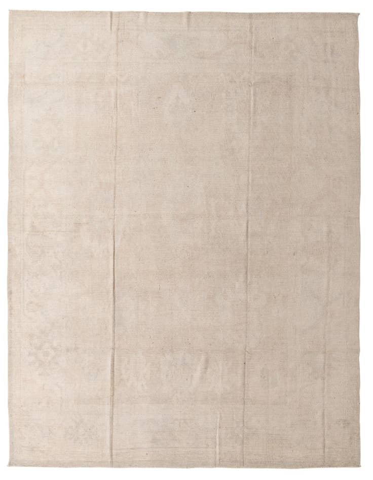 Detail image of 9' 10 x 13' Hand Knotted Oushak Wool Rug