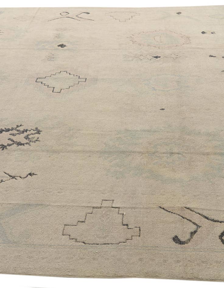 Detail image of 9' x 11' 7  Hand Knotted Oushak Wool Rug