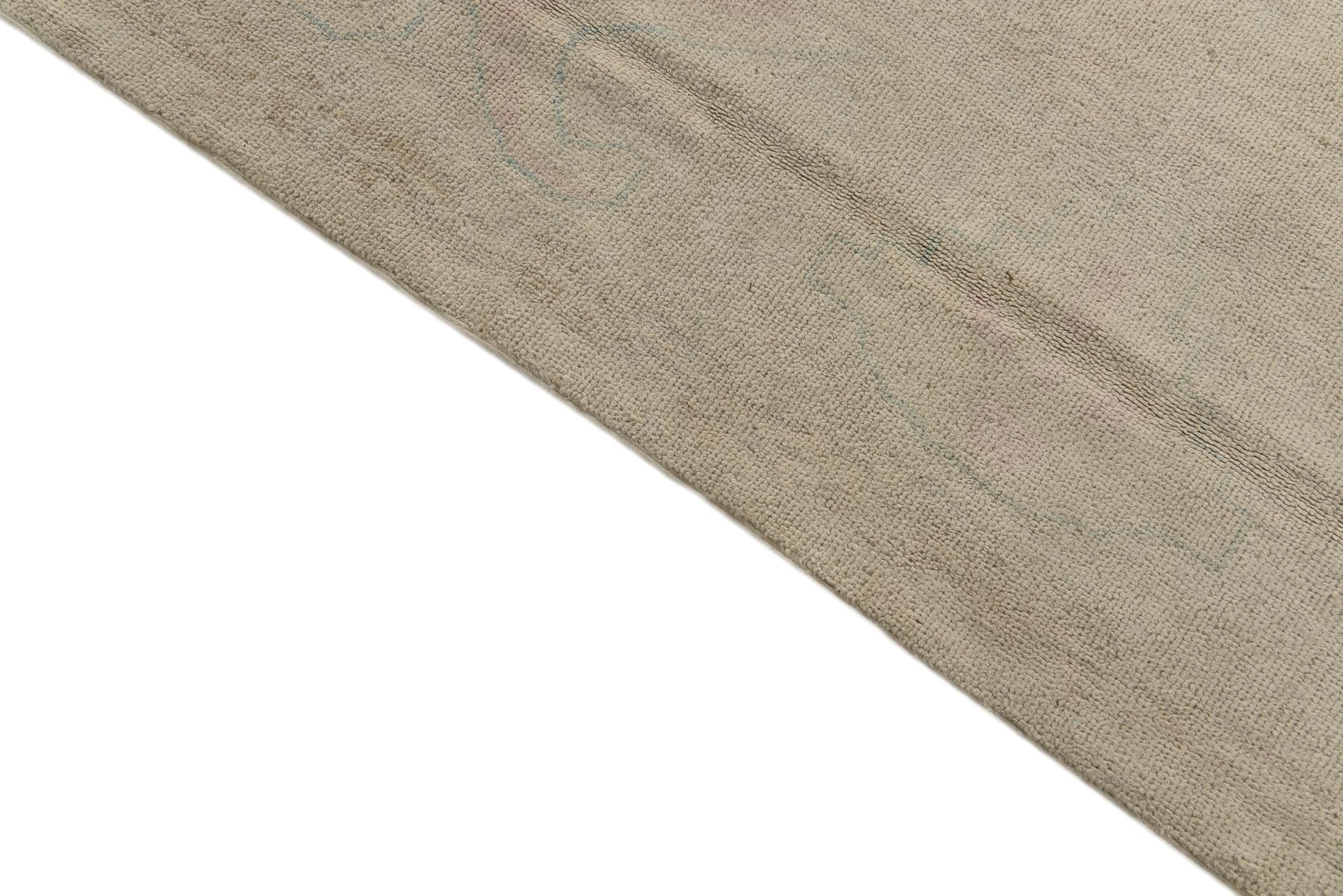 9' 10 x 13' 7 Hand Knotted Oushak Wool Rug