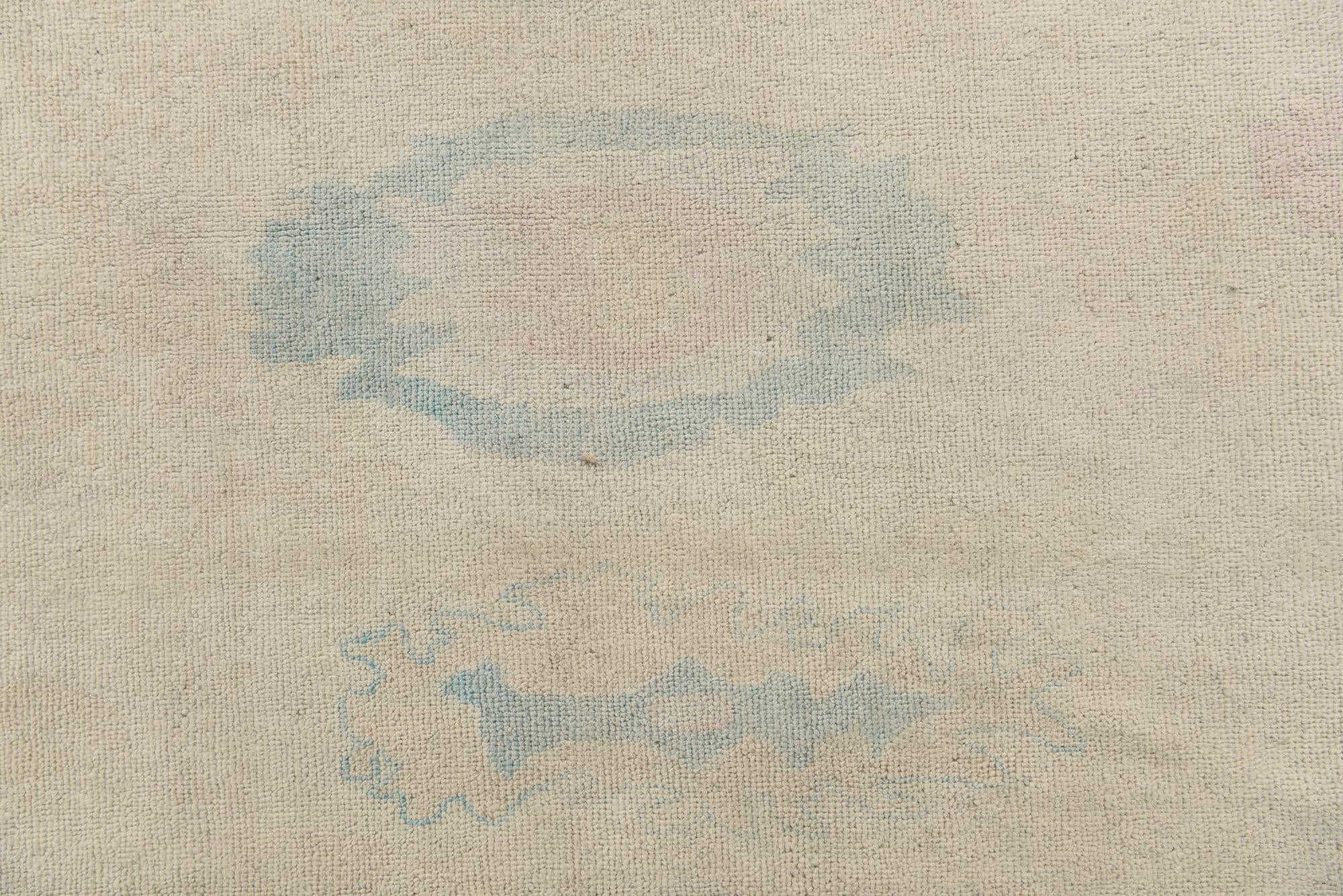 9' 10 x 13' 7 Hand Knotted Oushak Wool Rug