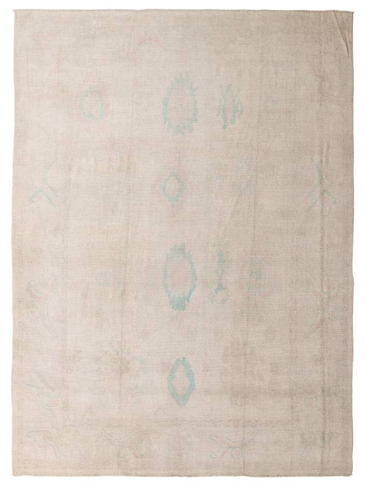 Detailansicht von 300cm x 415cm Handgeknüpft Oushak Wolle Teppich
