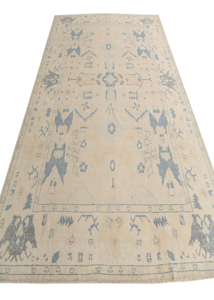 9' 2 x 11' 4 Hand Knotted Oushak Wool Rug