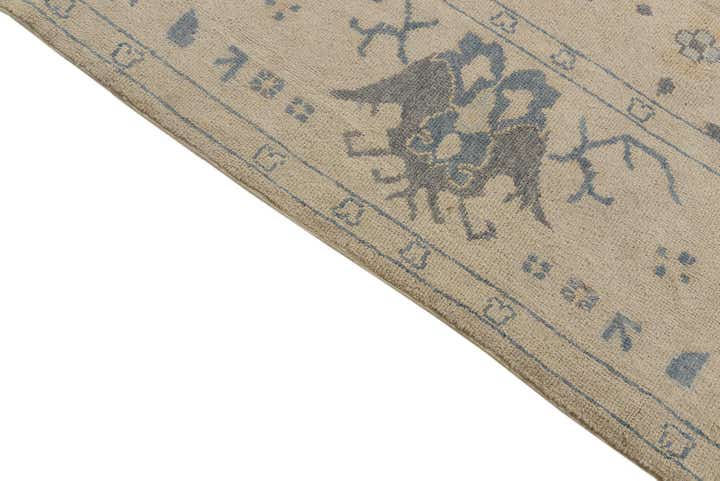 9' 2 x 11' 4 Hand Knotted Oushak Wool Rug