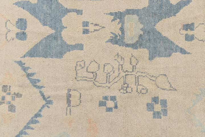 9' 2 x 11' 4 Hand Knotted Oushak Wool Rug