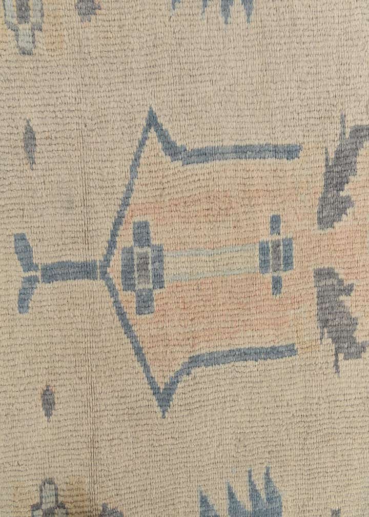 9' 2 x 11' 4 Hand Knotted Oushak Wool Rug