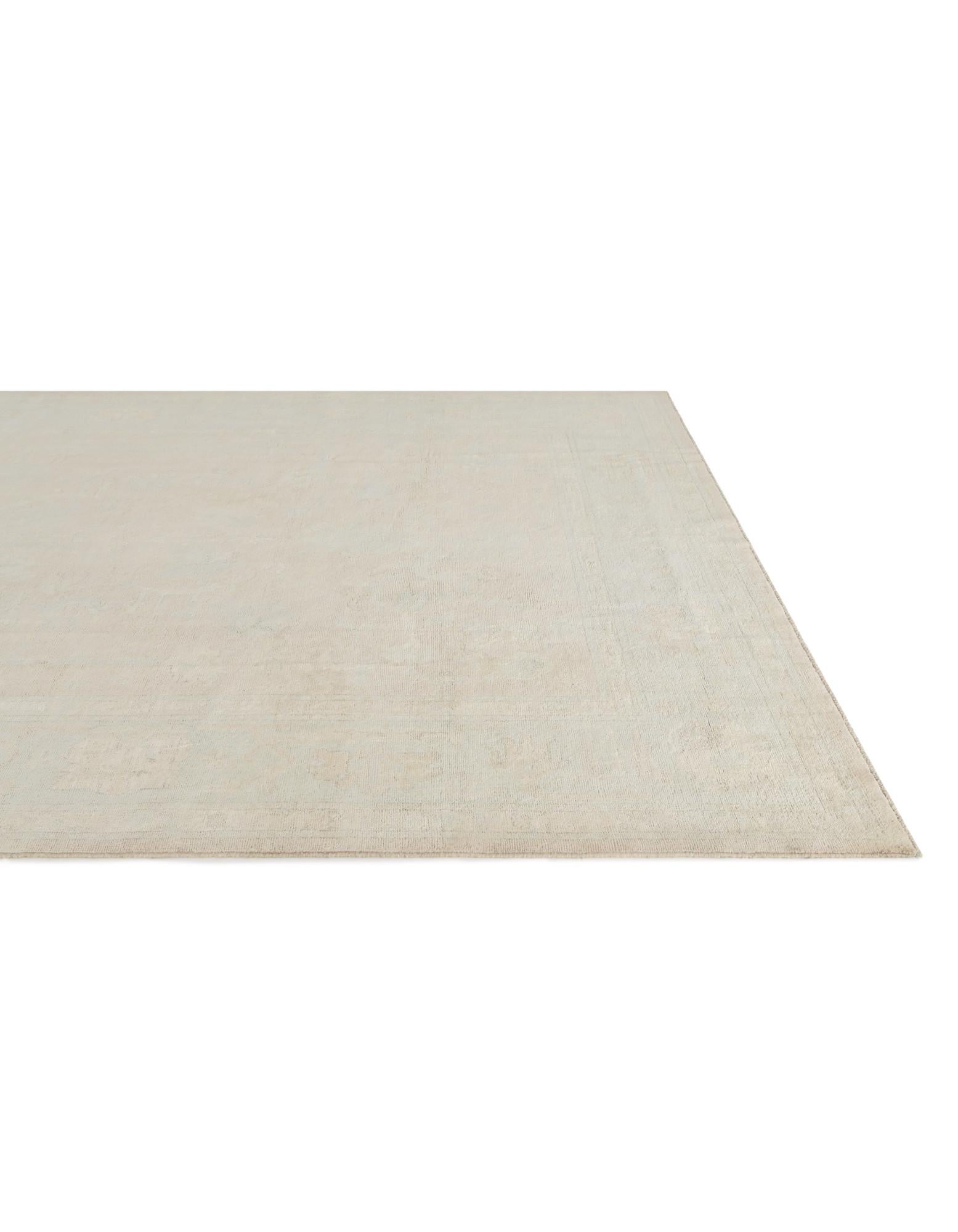 9' 2 x 11' 10 Hand Knotted Oushak Wool Rug