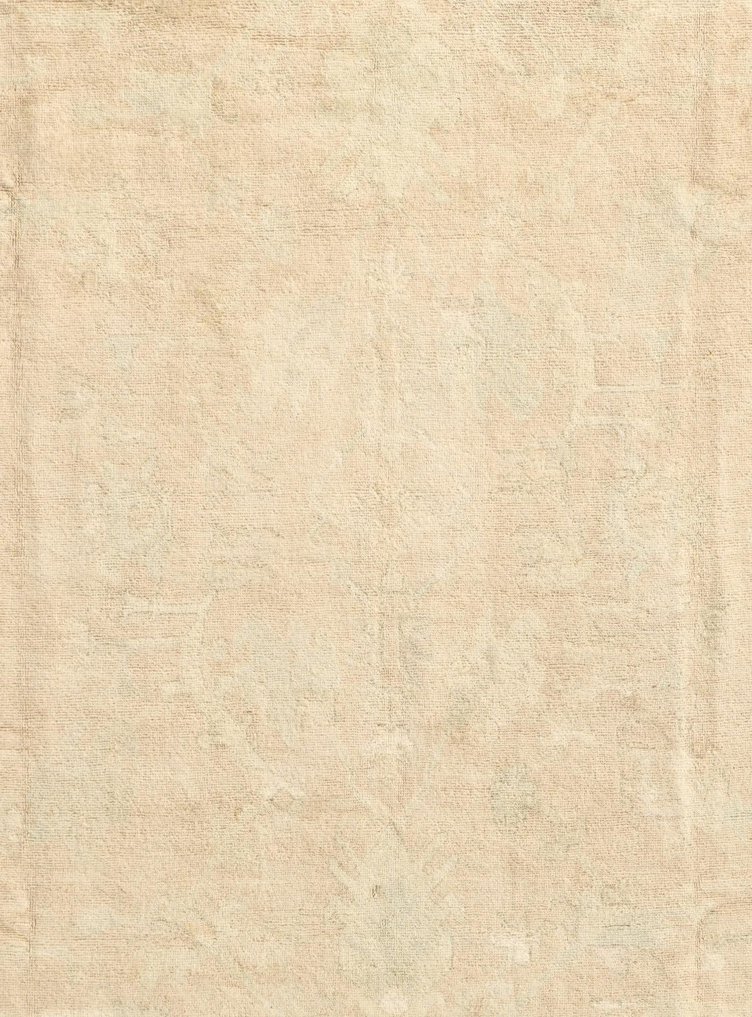 9' 2 x 11' 10 Hand Knotted Oushak Wool Rug