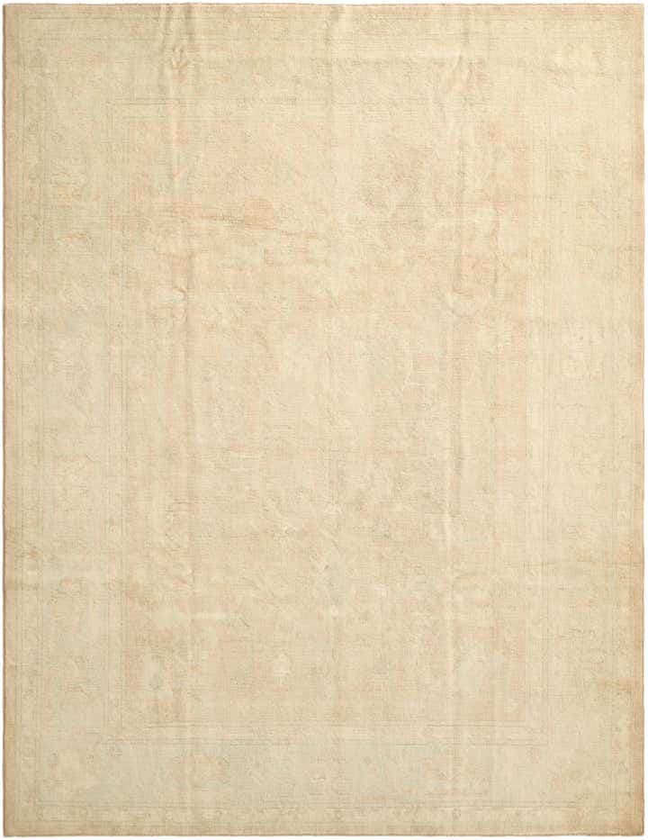 9' 2 x 11' 10 Hand Knotted Oushak Wool Rug